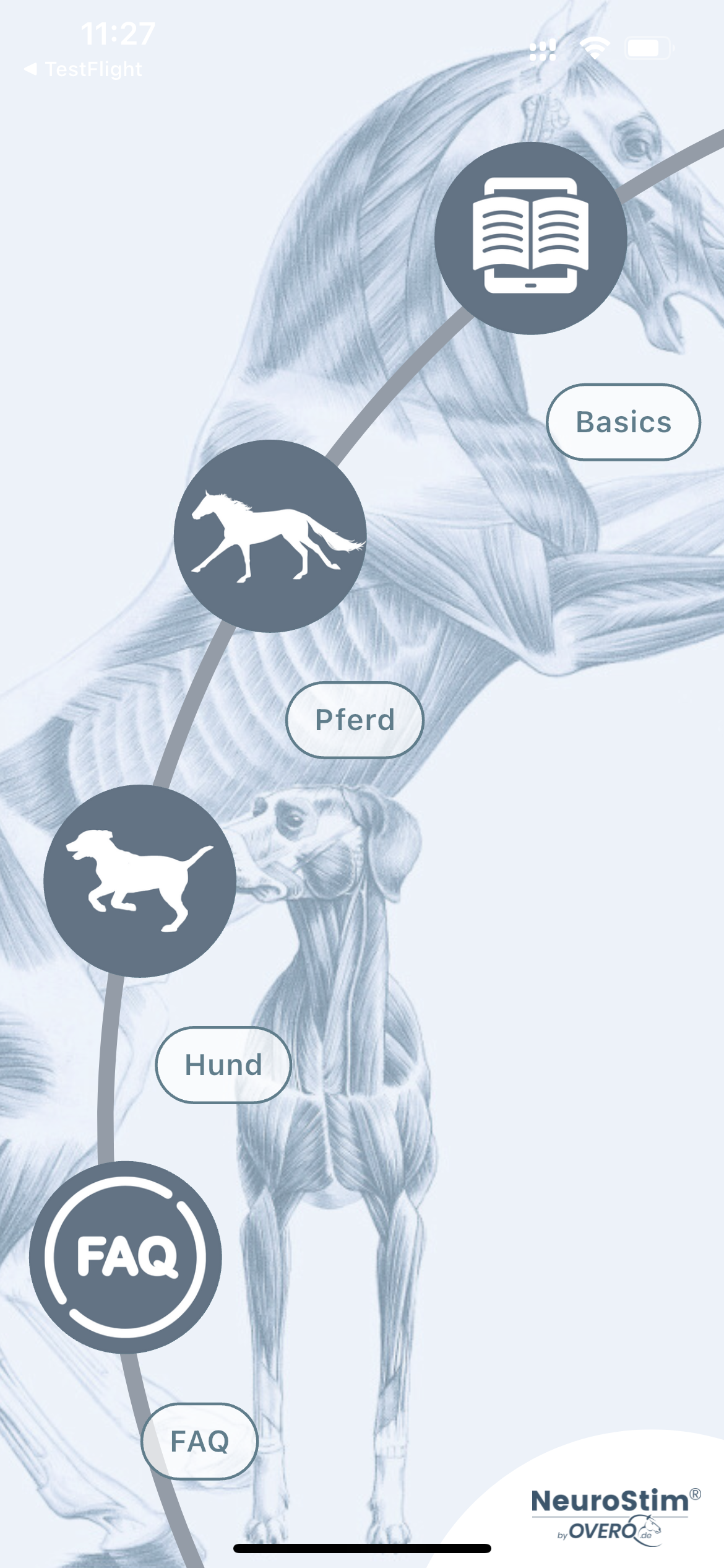 NeuroStim Coach App Screenshot